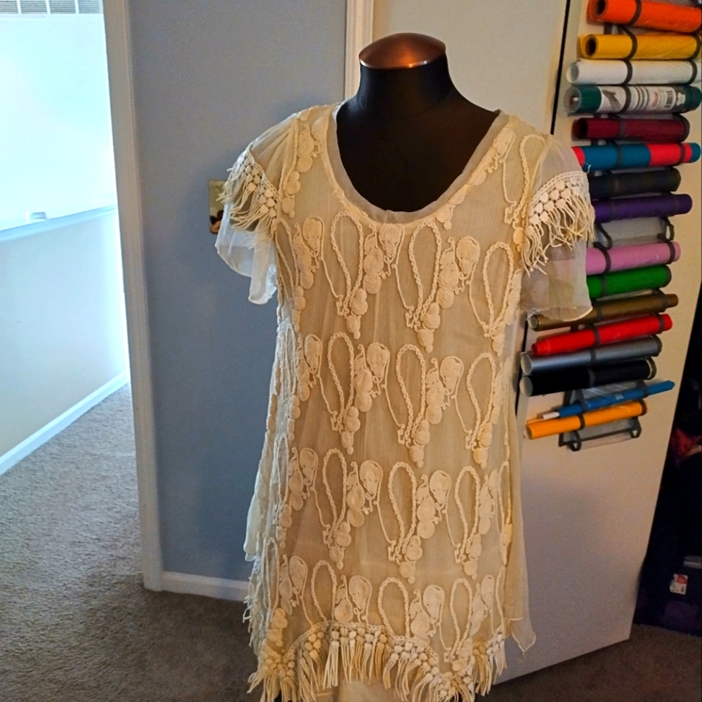 Cream Pretty Angel top xl